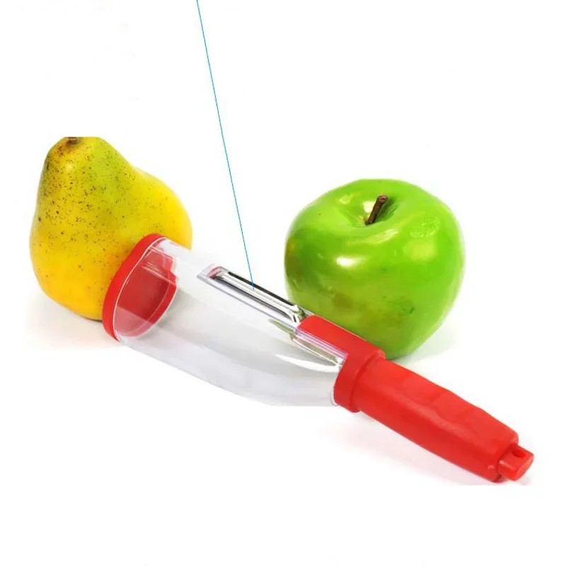 Storage Type Fruit Peeler Scraper with Storage Box Peeler Comes with Trash  Bin Peeler - AliExpress