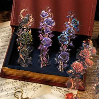 10 pcs/pack Vintage INS Large size Plant flowers Stickers Decorative Labels Diary Album hand made Scrapbooking supplies 1