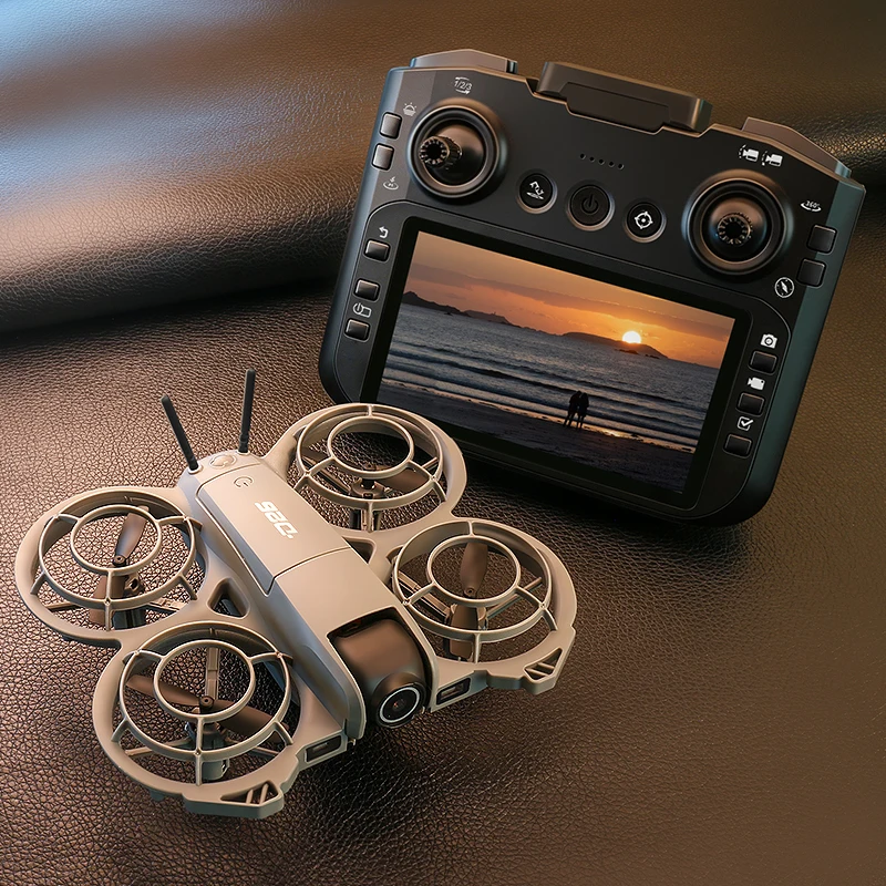 4.5인치 대형 화면 리모컨 RC 드론, 8K HD 카메라 탑재, 광학 흐름 호버링 기능, 원격 조종 드론 장난감