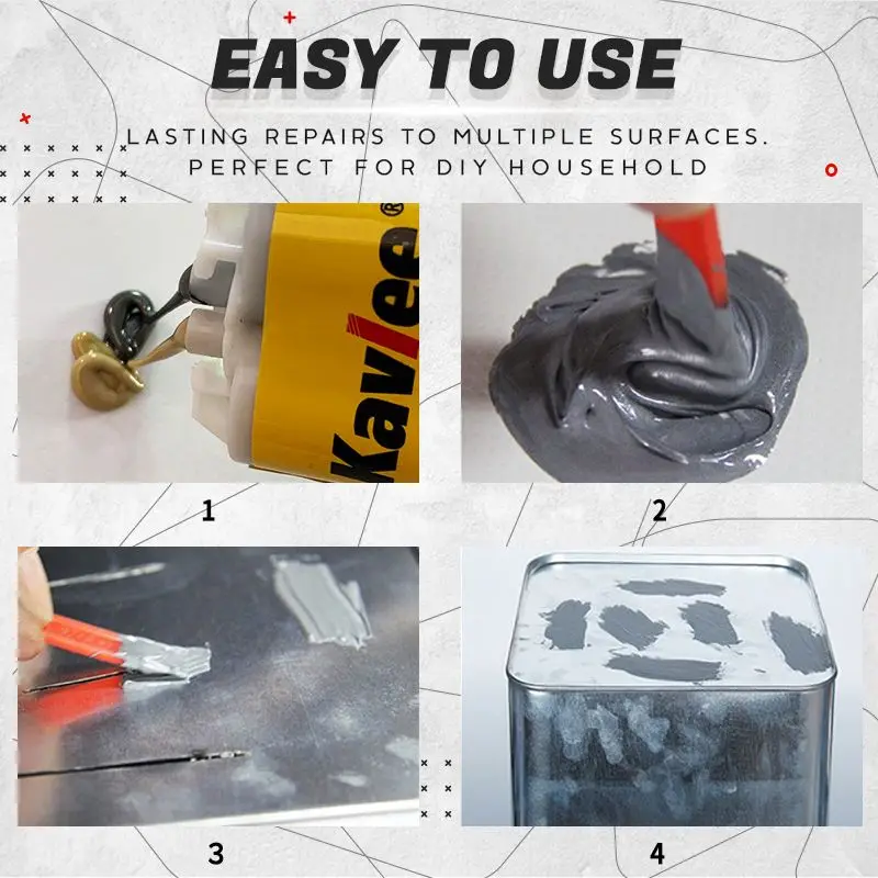 Industrial Metal Repair Paste Glue A&B Glue Repair Radiator Metal Tank Crack Trachoma Welding Agent All-purpose