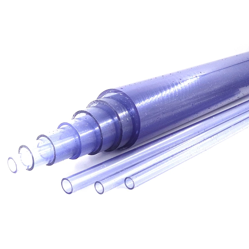 2pcs 50cm Outer Dia. 2063mm Transparent Pvc Pipe Aquarium Fish Tank