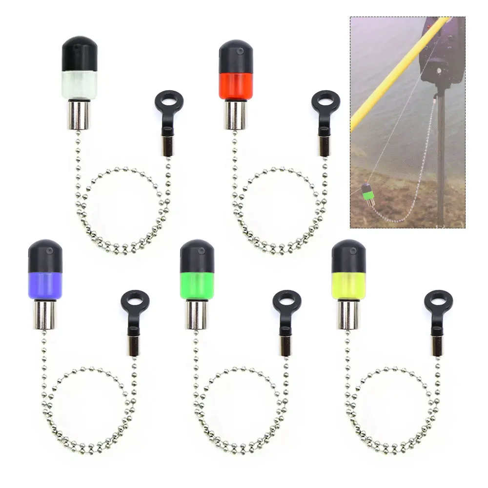 Indicateur morsure carpe avec chaîne acier - Swinger pour pêche à la carpe et gros poissons