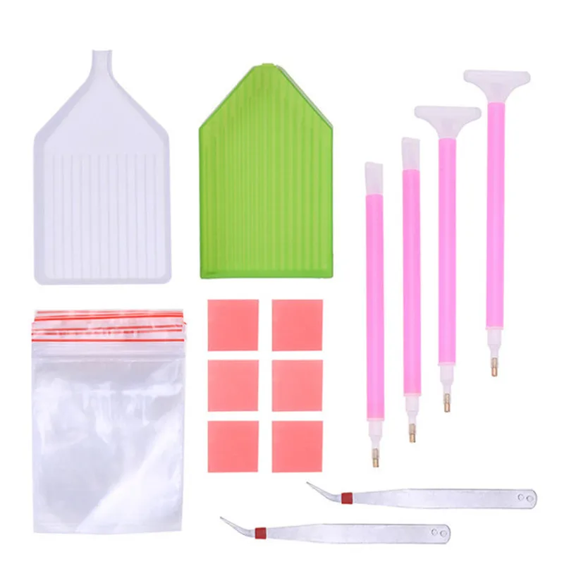 DIY Diamond Painting Mosaic Tool New Rotary Push Clay Wax Automatic Fast  Point Drill Pen 5D Diamond Embroidered Accessories
