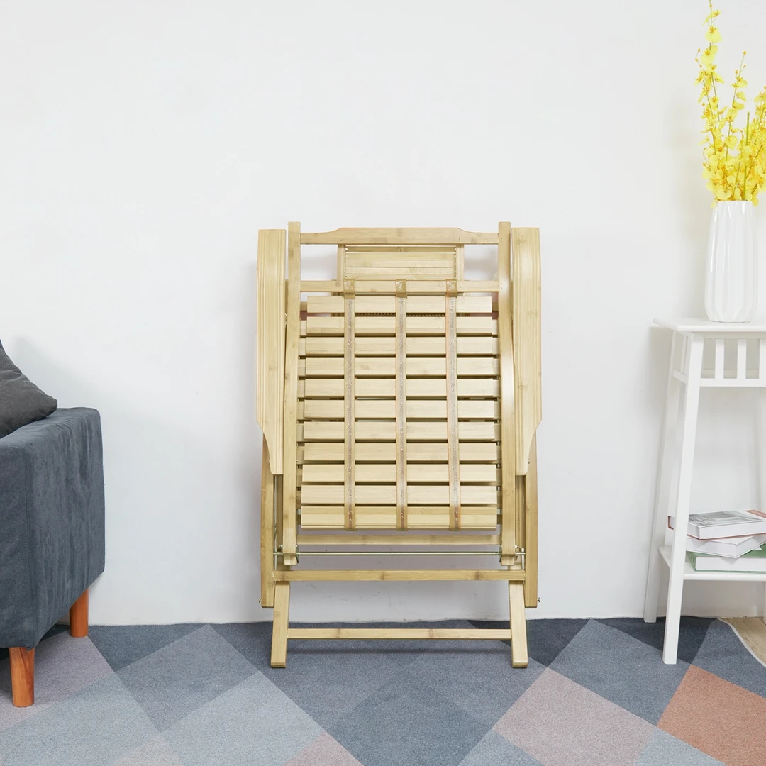 Bamboo Rocking Recliner Chair 6