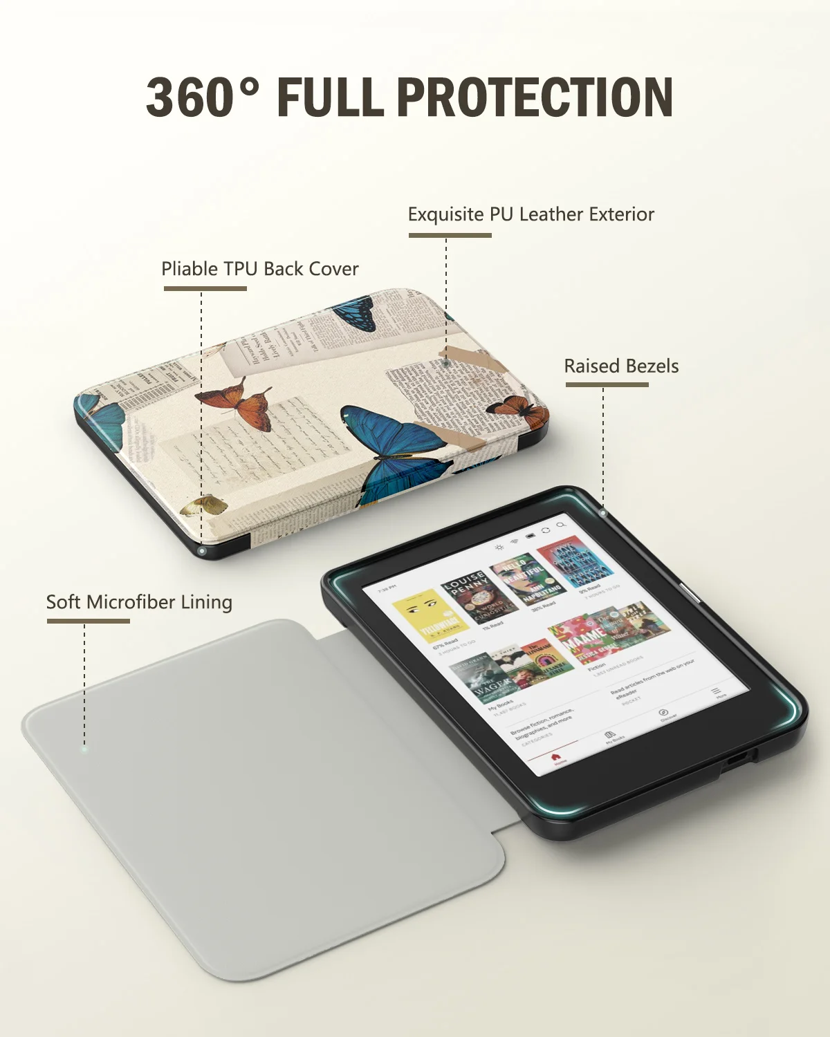Ultra Slim Lightweight Folio Case with Auto Wake/Sleep