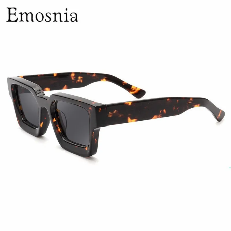 

Emosnia TAC High Quality Square Sunglasses Men Thick Crystal Acetate Driving Glasses Women Fashion Brand Designer Oculos UV400