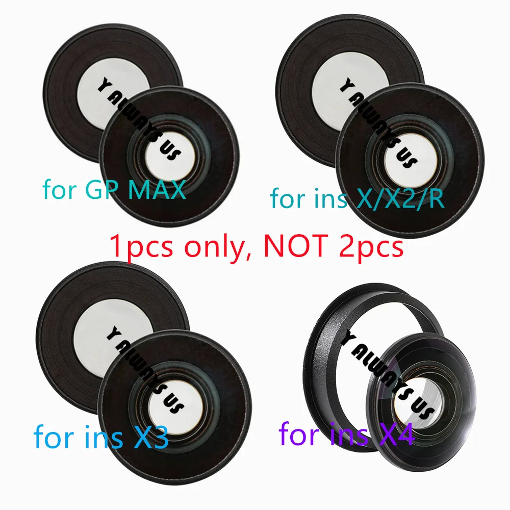 Camera Lens Repair Kit Front Glass Lens for Insta360 One X2 /One X/One R/ One RS/ X3/ X4 for Gopro Max Camera Repair Part