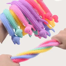 

1 pcs Random Color Worm Noodle Stretch String Rope Anti Stress Toys String Fidget Autism Vent Toys Decompression Toy