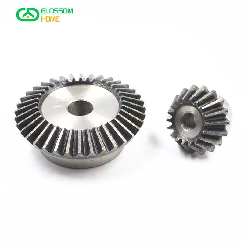 Transmission gear 1.5M 1:2 bevel gear 15T 16T 18T 20/30/32/36/40 teeth straight bevel gears 90 degrees drive