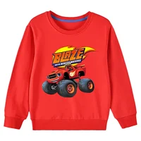 Autumn Kids Blaze And The Monster Machines Cartoon Funny Sweatshirts Children's Hoodies Baby Pullover Tops Girls Boys Clothes 1
