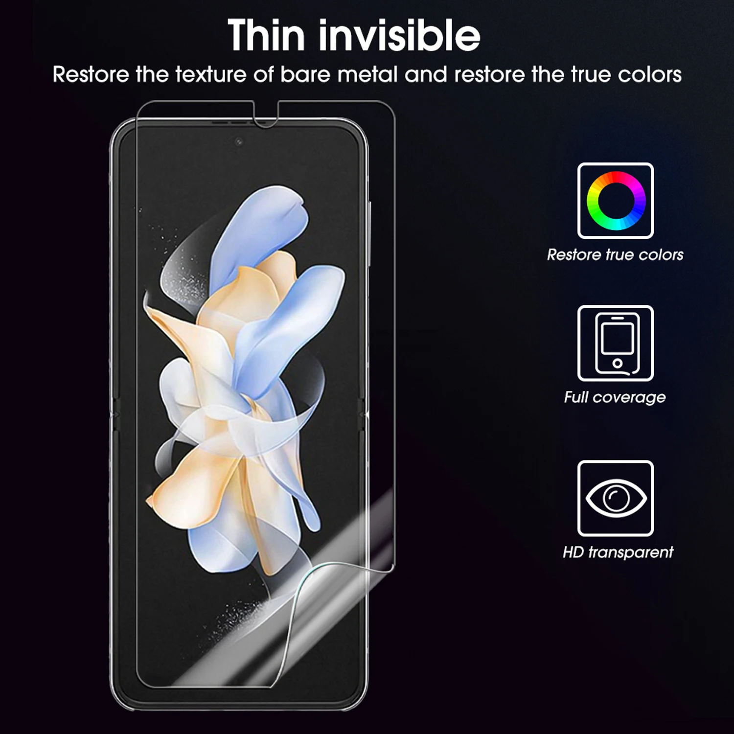 for Samsung Galaxy Z Flip 7 Front Screen Protectors Lens Cover Back Tempered Glass Anti-scratch Protective Films for Z Flip7