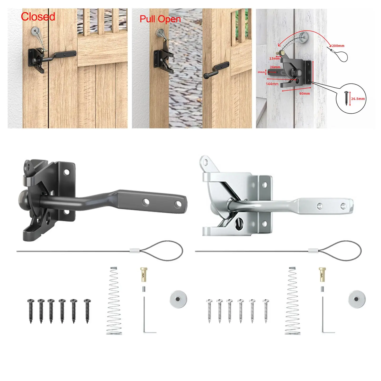 Everbilt Loquet de porte verrouillable et robuste en finition