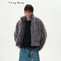 Tung Sung Fur Imitation Thickened Men Faux Fur Coat Men Warm New Winter High Quality Luxury Fluffy Jacket 1