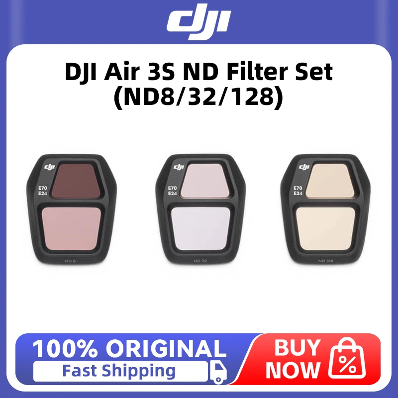 Jeu de filtres ND DJI Air 3S (ND8/32/128) - Filtre neutre pour drone