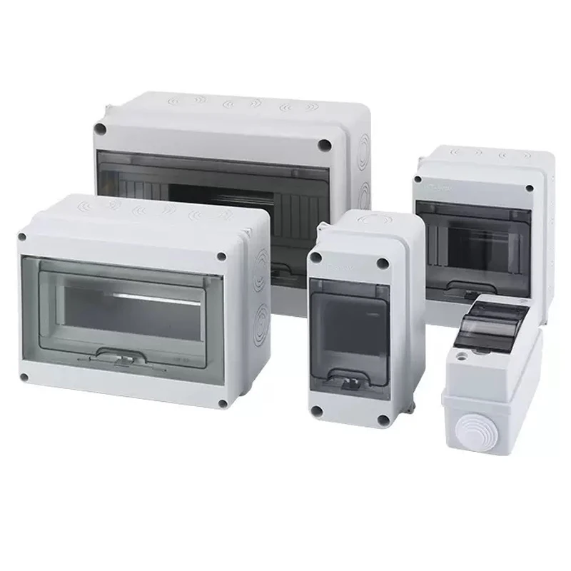 HT 시리즈 접속함 2/3/5/8/12/15/18/24구 PC 플라스틱 실외 전기 IP65 방수 분전함 스위치 박스