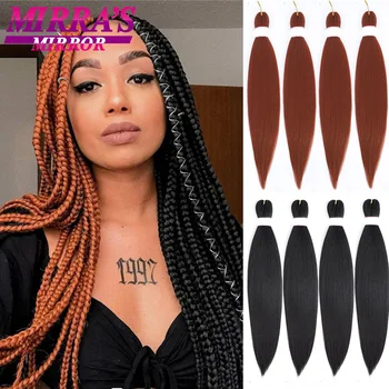 Braiding Hair Pre Stretched 1/4/8 Bulk Synthetic Hair for Braids Extension Hot Water Setting Jumbo Braid Hair DIY Crochet Braids 1