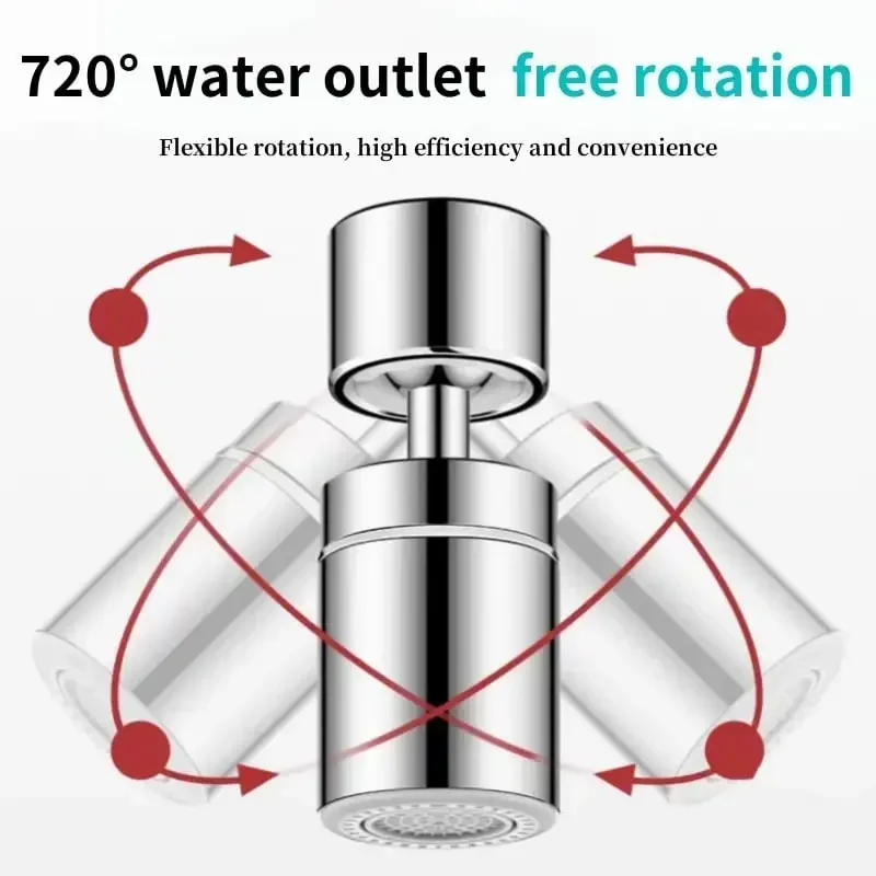 Kitchen Faucet Adapter Universal Splash-Proof Swivelling Extension Sink Faucet