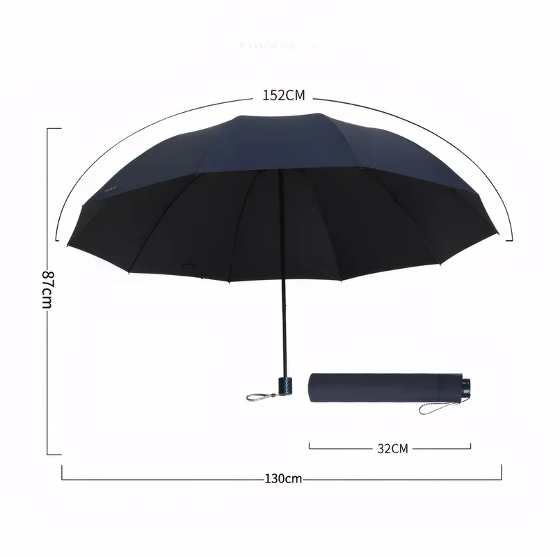 Oversized Folding Umbrella Windproof Waterproof Large Sun Rain Travel Family Use Umbrella Brand 5