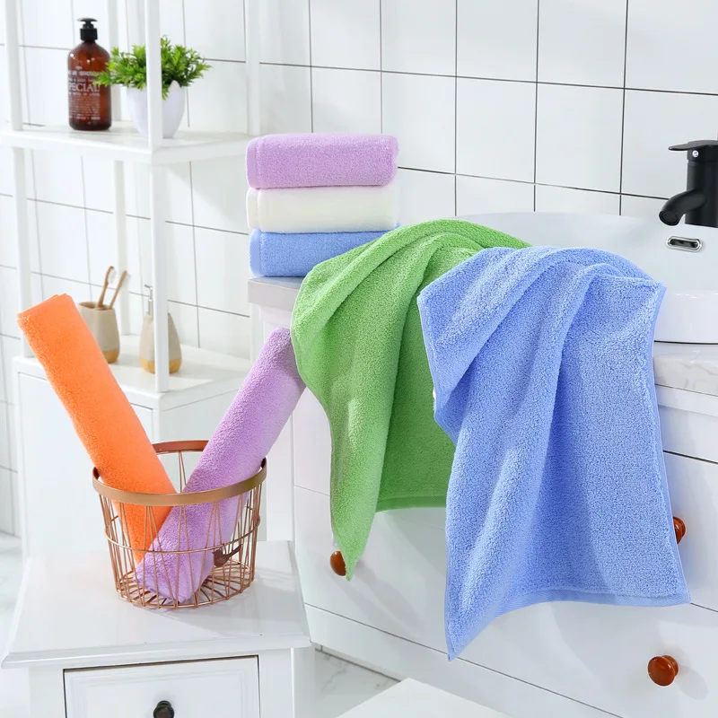 100 Cotton Towel Children's Antibacterial Bath Towel Thickened Cotton