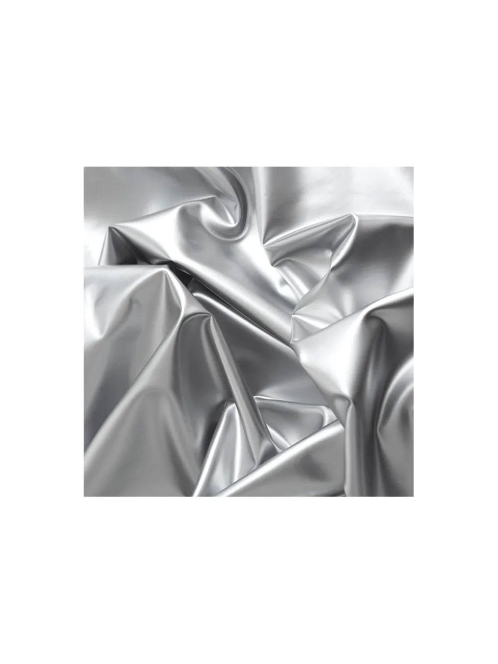 1/3/5 Yards Stretch Match Silver Leather Fabrics by the Yards Sports Suit Tips Pu Designer Cloth Wear-Resistant Performance Wear