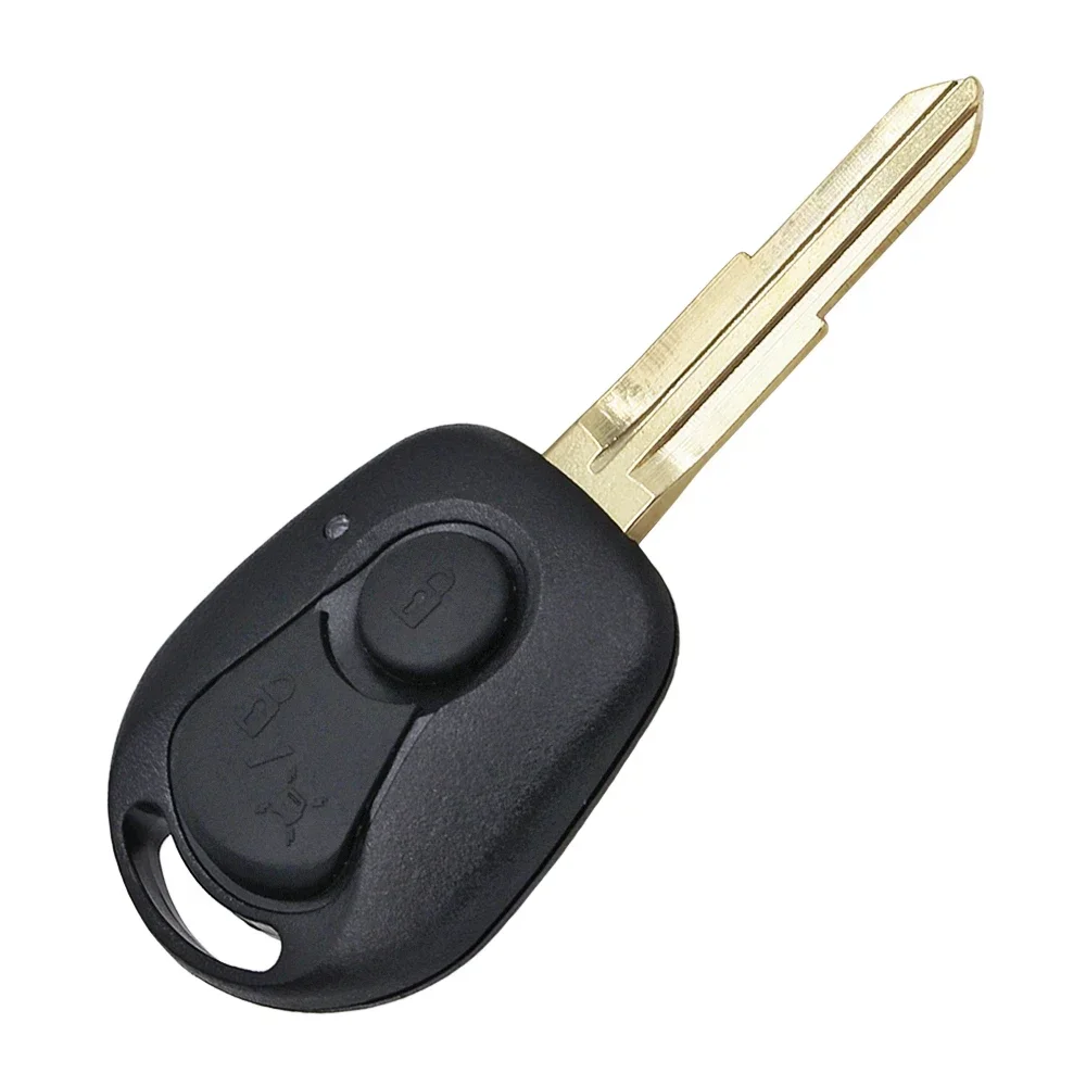 2 Button Remote Key Shell Case key case car key shell key cover folding car key shell fob cover key fob replacement Smart Car Key Housing Cover Fob for Ssangyong Actyon Kyron Rexton Uncut Blade