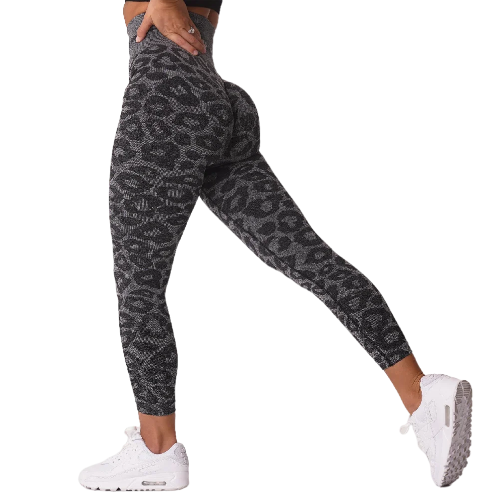 Nvgtn Wildthing Leopard Seamless Leggings Women Soft Workout Tights