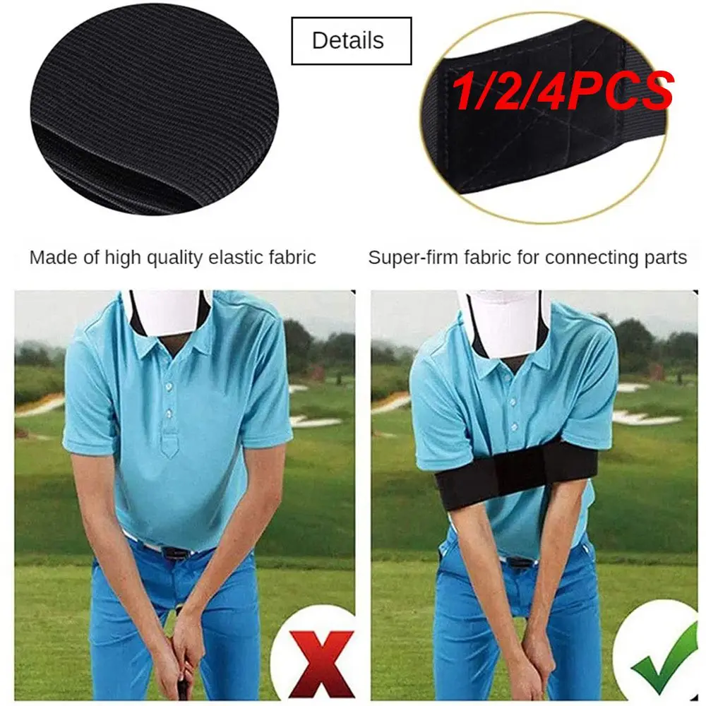 

1/2/4PCS Hot Sale Professional Elastic Golf Swing Trainer Arm Band Belt Gesture Alignment Training Aid for Practicing Guide