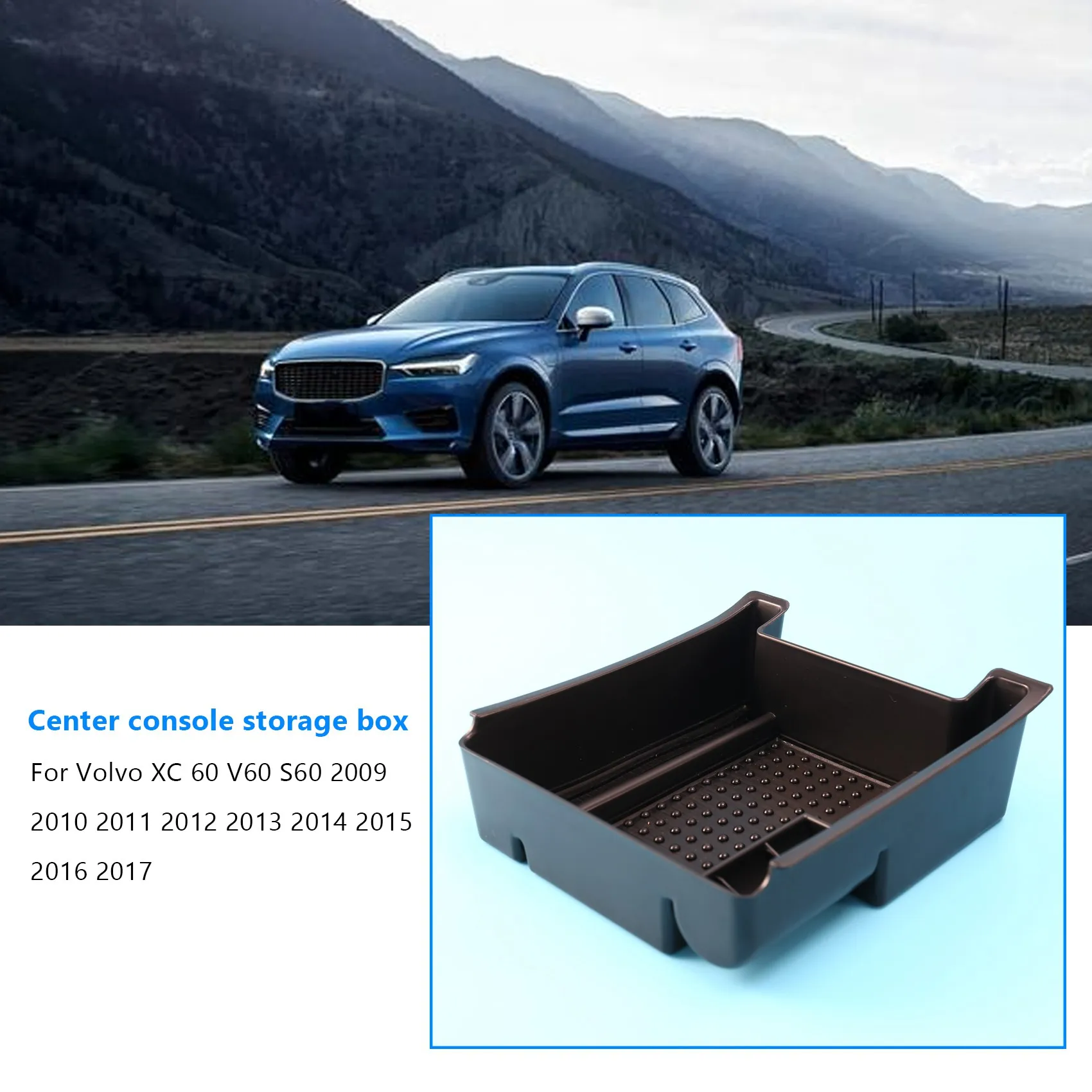 볼보 XC60 S60 2009 2010 2011 2012 2013 2014 20용 팔걸이 보조 수납..