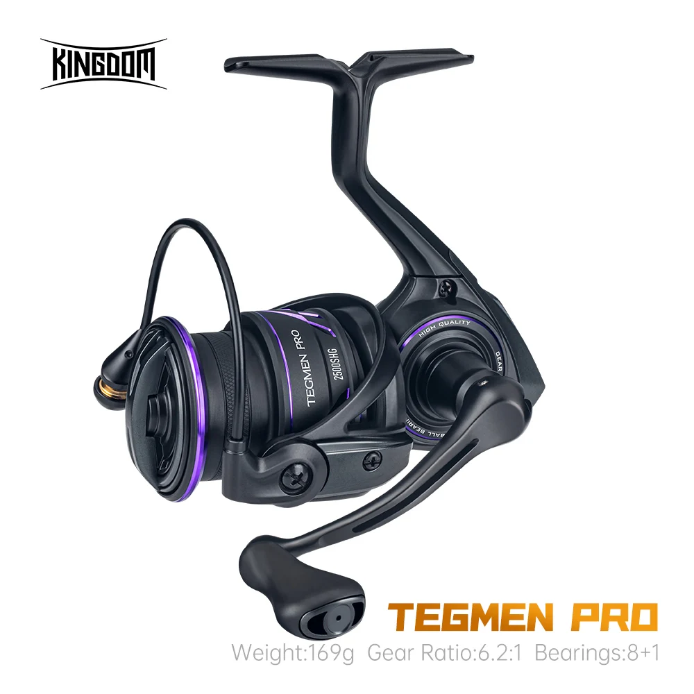 リール TEGMEN Pro 2500SHG KINGDOM Kingdom Tegmen Pro Spinning Fishing Reel 6.2:1 High Speed Gear