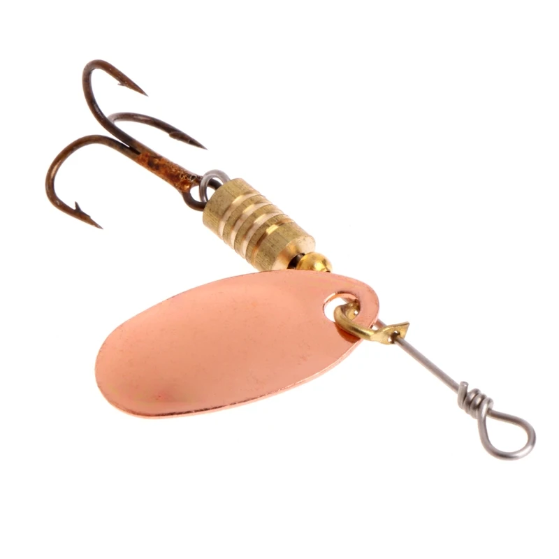 

Fishing Spoon Lure Sequins Metal Hard Bait Double Treble Hook Tackle Drop Shipping