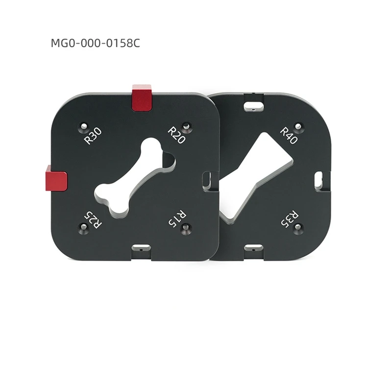 M11kpocket Radius Jig Router Cutting Fillet Template 4 In 1 R-Angle Arc Chamfering Template Round Corner Quick Cutting Mold