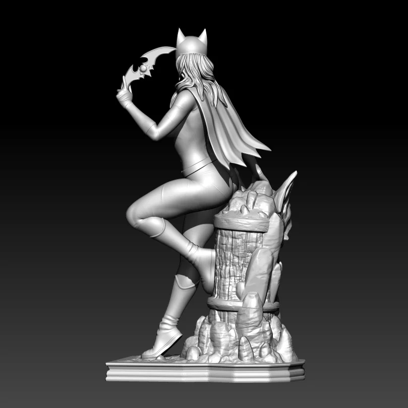 1/24 75mm 1/18 100mm Resin Model The Bat Girl Figure Unpainted No Color RW-1057