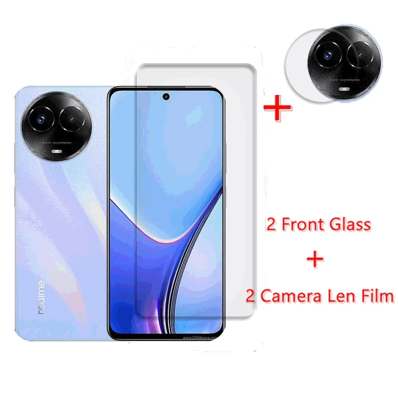 

Закаленное стекло для Realme 11x, Защитная пленка для экрана телефона, камеры, объектива, для Realme 11x