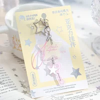 Acrylic Pendant Korean Creative Gift Cute School Bag Pendant Keychain 2