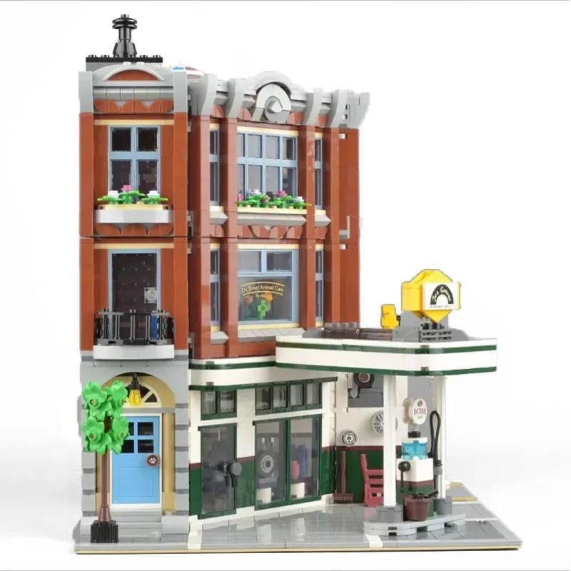 

2569 PCS Corner Garage Building Blocks Bricks Toys For Kids Birthday Christmas Gift Compatible 10264 15042