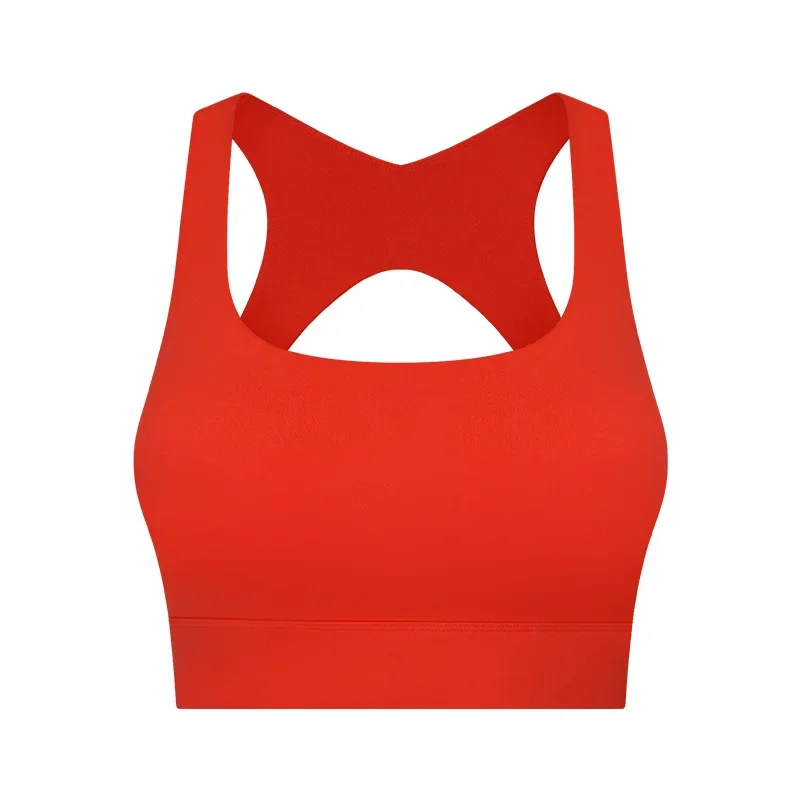 Solid Color Women Sports Bras Gathered Without Steel Ring Running Vest Fitness Front Zipper Sexy Shockproof Underwear
