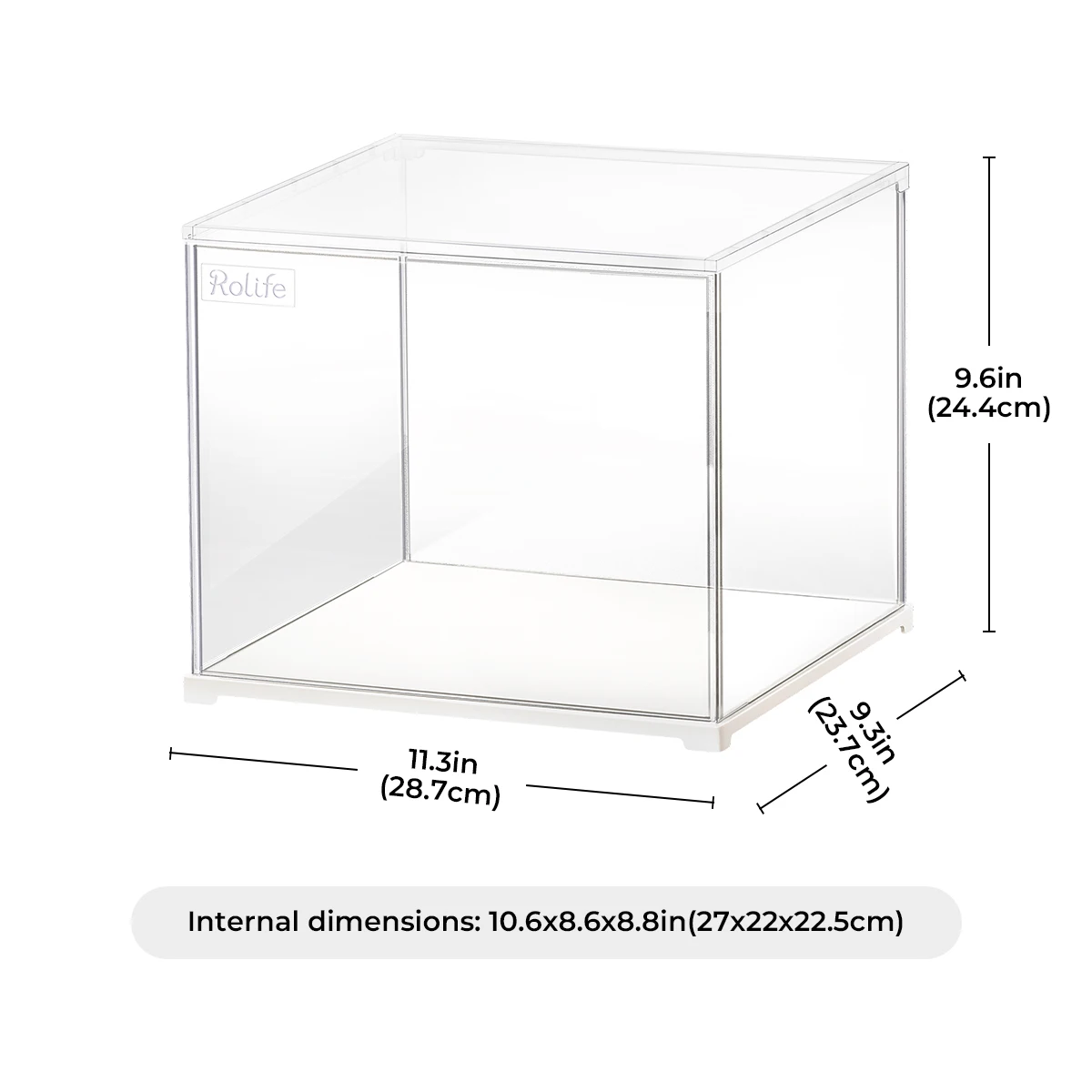 Robotime Rolife Dust Proof for All Miniature House Dollhouse Display Box Home Decoration Easy to Assembly 2