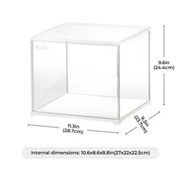 Robotime Rolife Dust Proof for All Miniature House Dollhouse Display Box Home Decoration Easy to Assembly 2