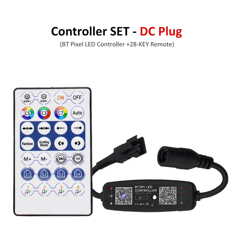 ตัวเลือกสินค้า คอนโทรลเลอร์ LED สี RGB บลูทูธ ควบคุมได้ทั้ง USB และ SPI