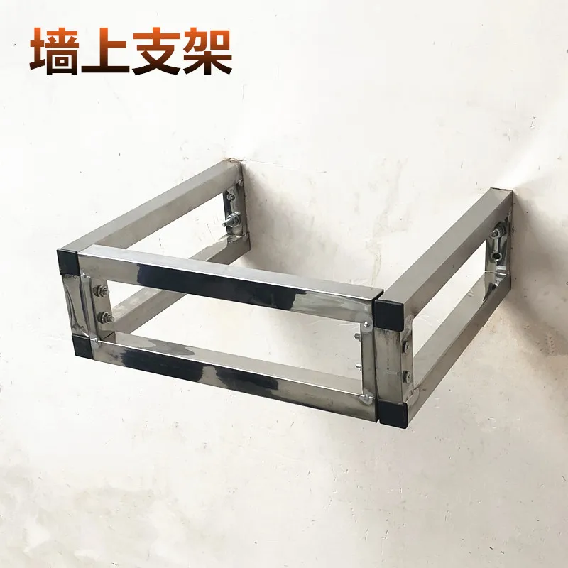 Kitchen 304 Simple Single Sink Stainless Steel Sink with Wall Tripod Washing Basin Wall-Mounted Basin Bracket