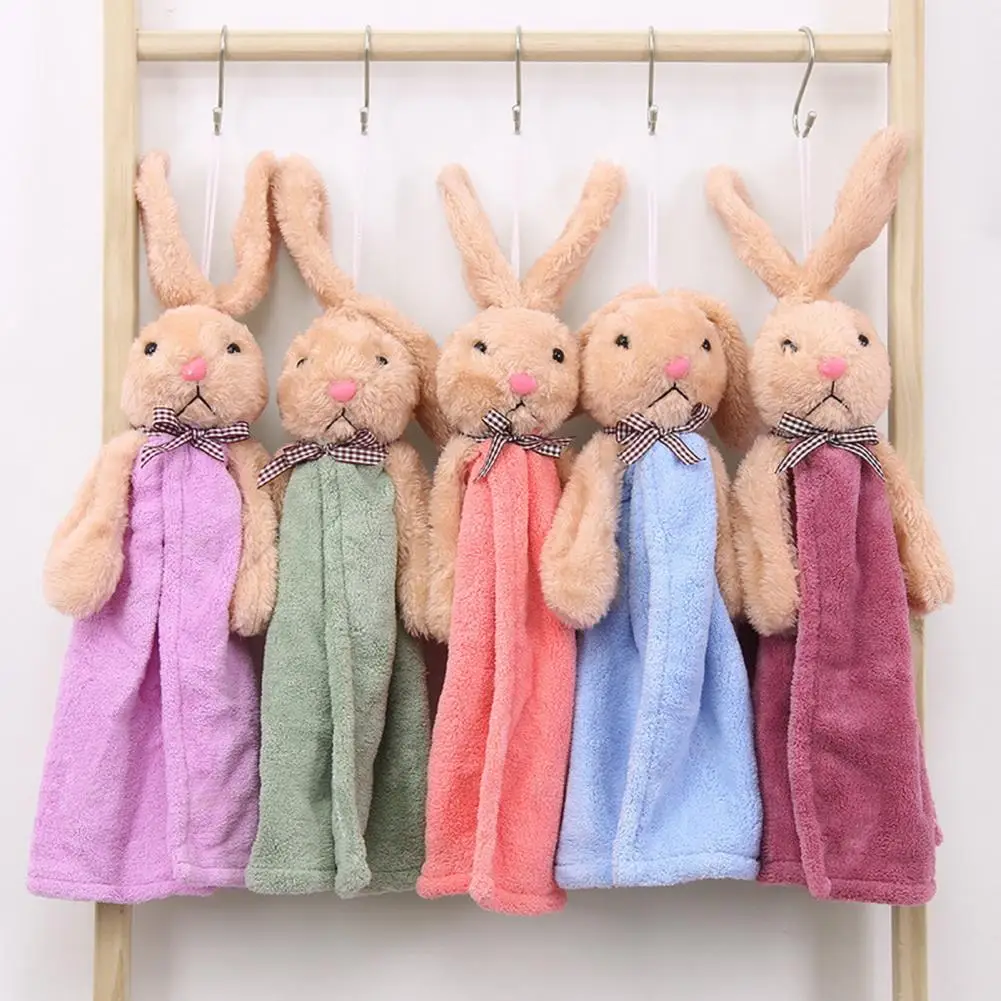Dish Towel Washable Hand Towel Comfortable Kitchen Bathroom Wall Hanging Hand Wipe Rag Cloth Household Supplies