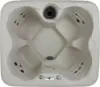 4 Person Plug and Play Hot Tub and Outdoor Spa with 13 Jets Black Cover Digital Control Panel Powerful 1.0HP Pump Beige 6