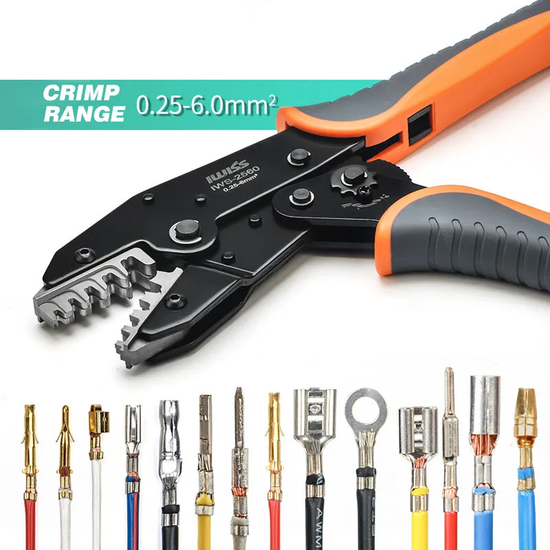 IWISS IWS-2560 EMD Jaw Crimp for AMP TE AMP Plug-In Spring Terminal Import Connector Crimping Pliers Terminal Clamp Tool 2