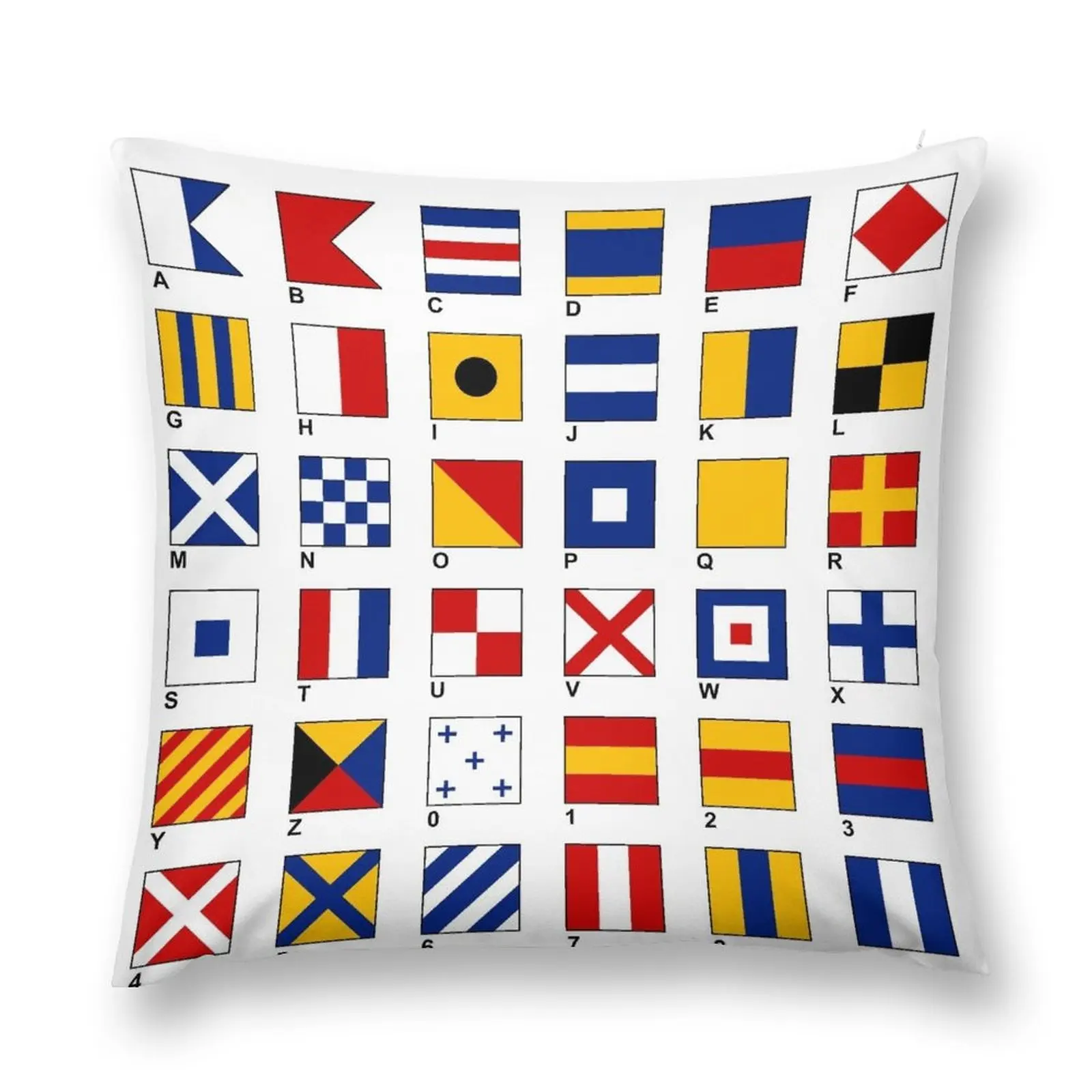 

Nautical Flags Throw Pillow Luxury Pillow Cover Pillowcase Cushion Pillowcase Plaid Sofa