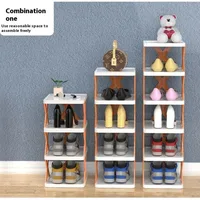Detachable Shoe Racks Space-Saving Stackable Plastic Shoes Shelf Multi-Layer Assembled Shoes Racks Household Shoe Rack Organizer 1