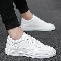 Men Shoes Leather Casual Shoes Classics Slip on for Work Bussiness Office Driving Sneaker Ventilate  Versatile Little White 1