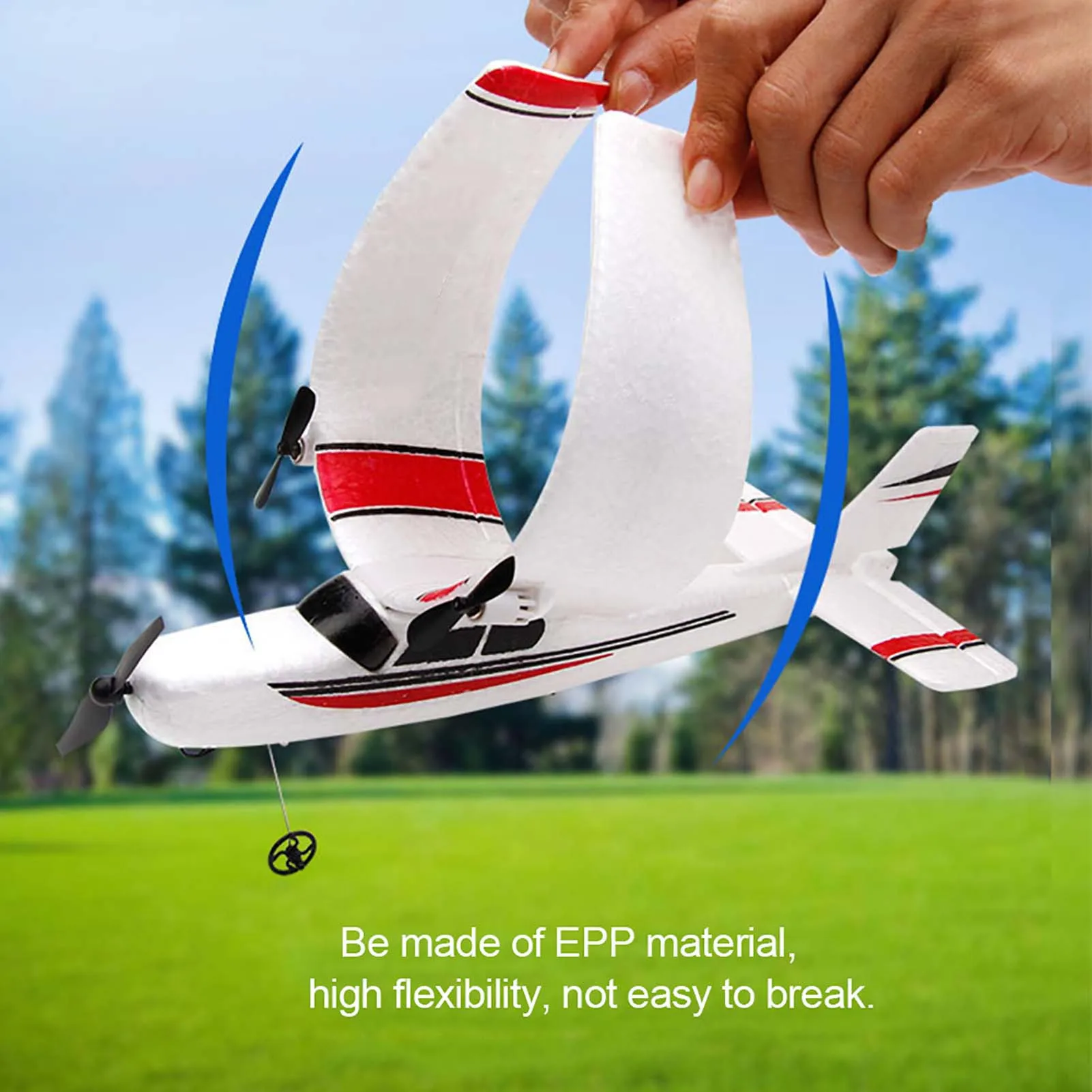 FX801 182 DIY Plane 2.4GHz 2CH EPP Craft Electric RC Glider Airplane Outdoor Fixed Wing Aircraft For Kids_voghion.com