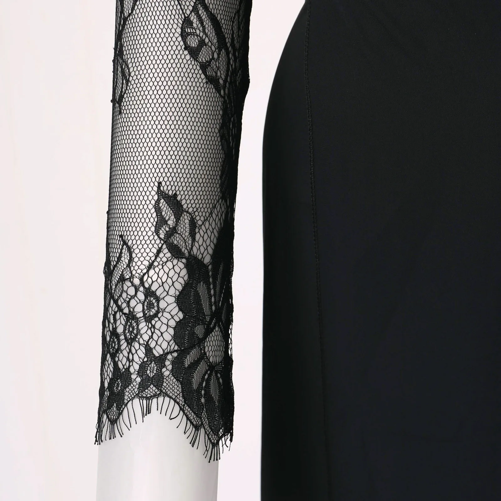 Long Beach Dresses for Women Women Floral Lace Maxi Dress Long Sleeve V Neck Bridesmaid Wedding Evening Thin Cotton Summer Dress