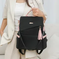 Women's fashion backpack large capacity lightweight Oxford cloth schoolbag leisure travel small backpack women - Image 4