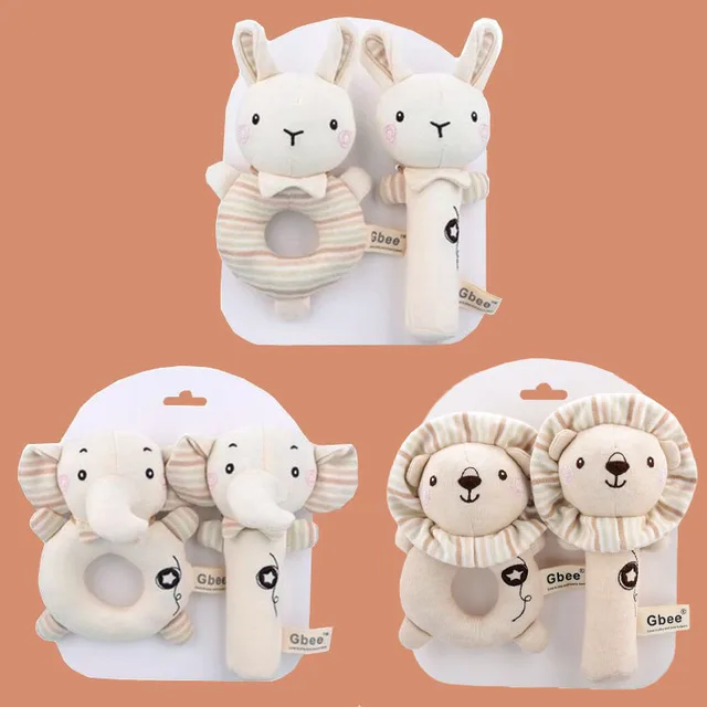 Bio-Baumwolle Handrassel – Beruhigendes Spielzeug für Babys